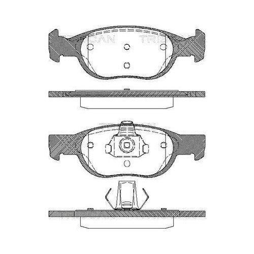 TRISCAN Bremsbelagsatz, Scheibenbremse