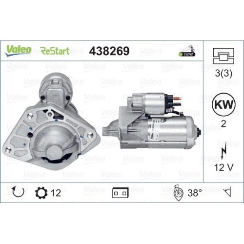 VALEO Starter VALEO ORIGINS NEW STOP&START OE TECHNOLOGIE