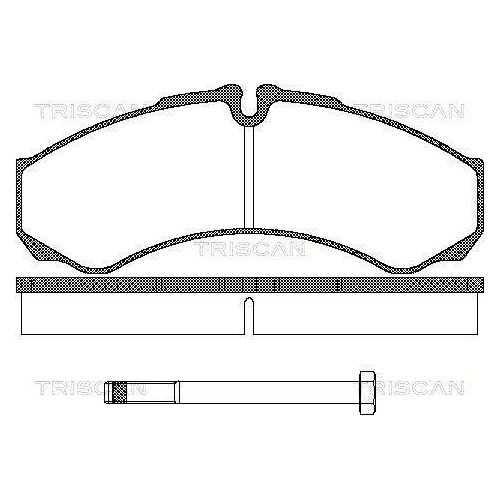 TRISCAN Bremsbelagsatz, Scheibenbremse