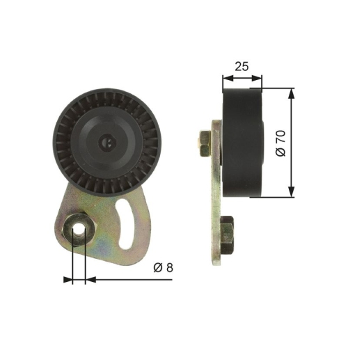 GATES Spannrolle, Keilrippenriemen DriveAlign™