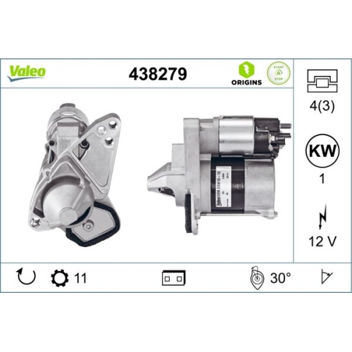 VALEO Starter VALEO ORIGINS NEW STOP&START OE TECHNOLOGIE