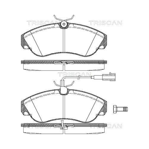 TRISCAN Bremsbelagsatz, Scheibenbremse
