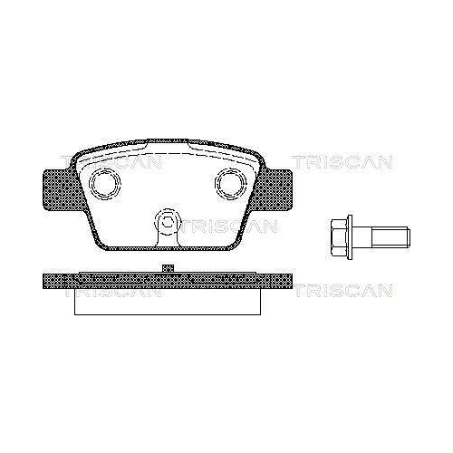 TRISCAN Bremsbelagsatz, Scheibenbremse