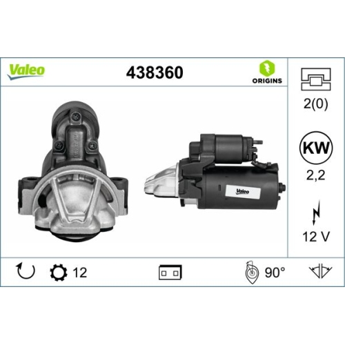 VALEO Starter VALEO ORIGINS NEW OE TECHNOLOGIE