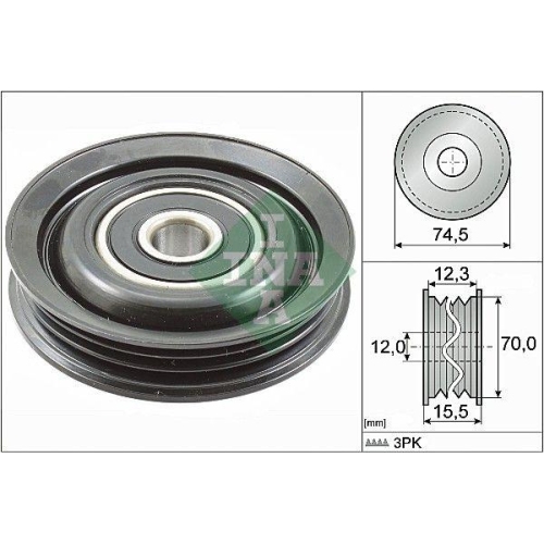 Schaeffler INA Umlenk-/Führungsrolle, Keilrippenriemen