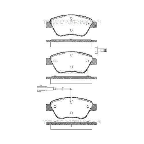 TRISCAN Bremsbelagsatz, Scheibenbremse