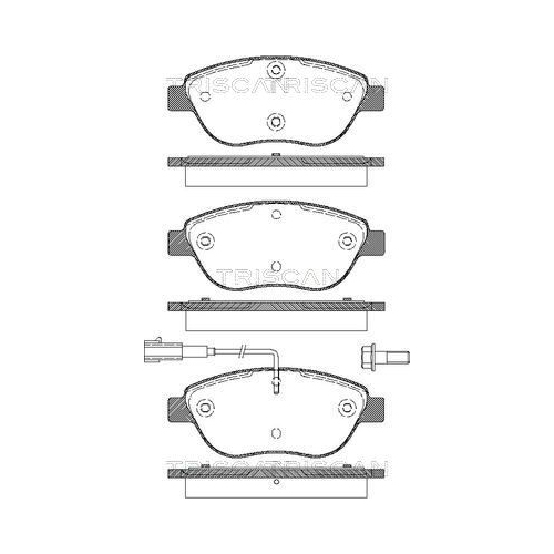 TRISCAN Bremsbelagsatz, Scheibenbremse