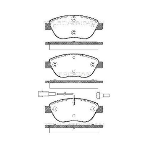 TRISCAN Bremsbelagsatz, Scheibenbremse