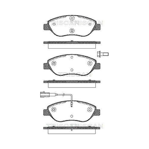 TRISCAN Bremsbelagsatz, Scheibenbremse