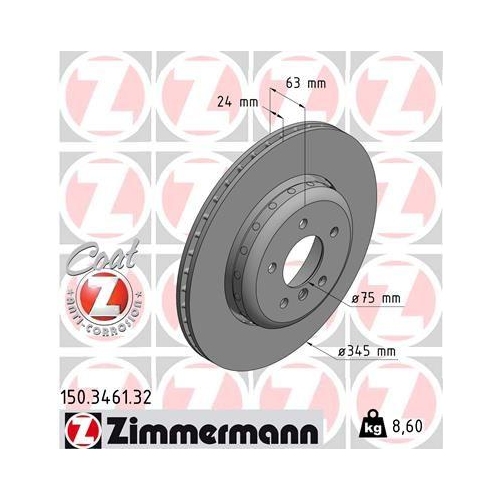 ZIMMERMANN Bremsscheibe FORMULA F