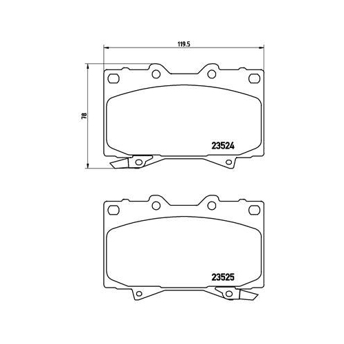 BREMBO Bremsbelagsatz, Scheibenbremse PRIME LINE