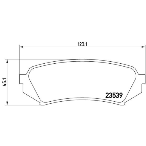 BREMBO Bremsbelagsatz, Scheibenbremse PRIME LINE