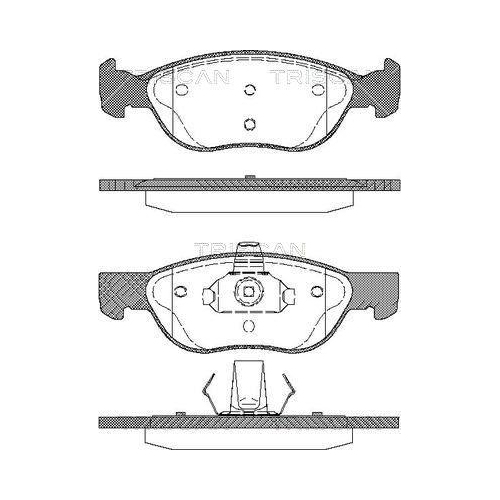 TRISCAN Bremsbelagsatz, Scheibenbremse