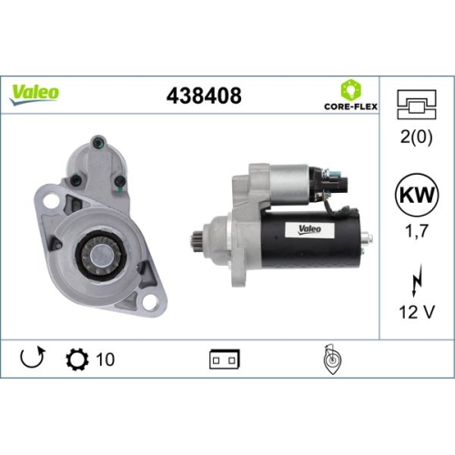 VALEO Starter VALEO CORE-FLEX