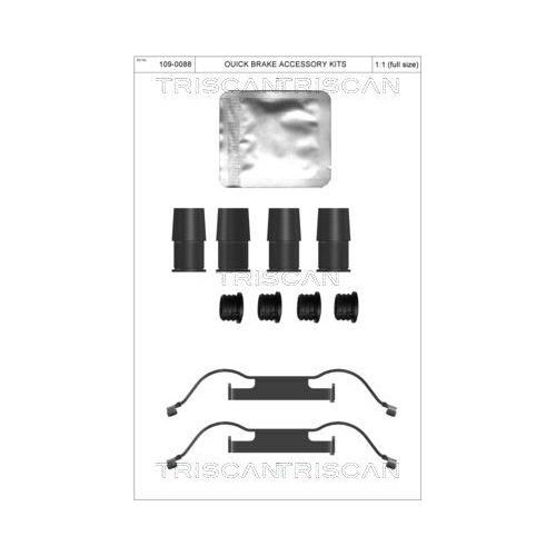 TRISCAN Zubehörsatz, Scheibenbremsbelag