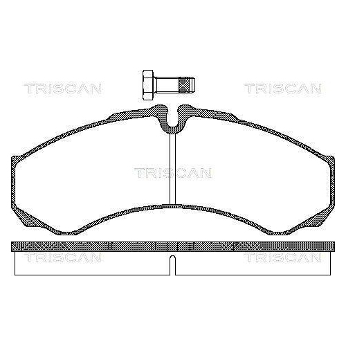 TRISCAN Bremsbelagsatz, Scheibenbremse