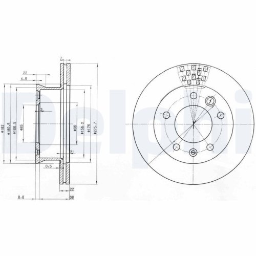 DELPHI Bremsscheibe