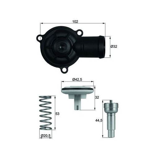 MAHLE Thermostat, Kühlmittel BEHR