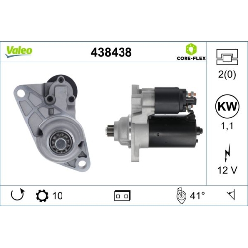 VALEO Starter VALEO CORE-FLEX