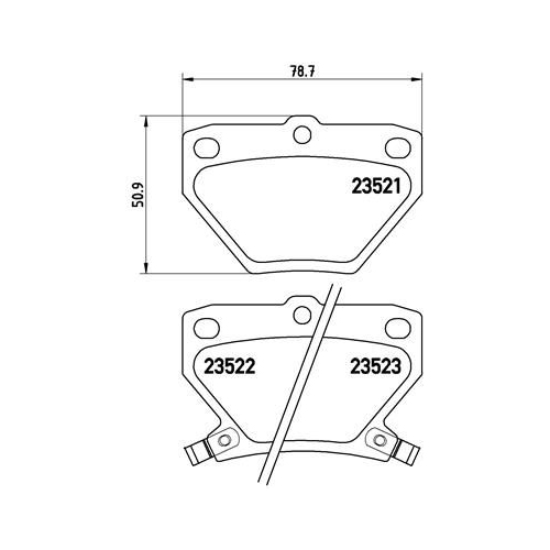 BREMBO Bremsbelagsatz, Scheibenbremse PRIME LINE