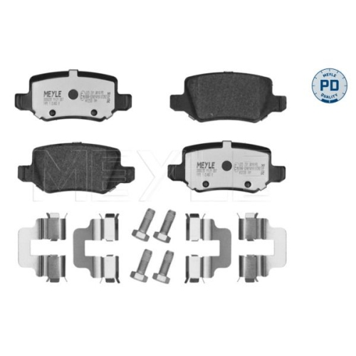 MEYLE Bremsbelagsatz, Scheibenbremse MEYLE-PD: Advanced performance and design.