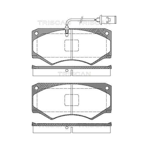 TRISCAN Bremsbelagsatz, Scheibenbremse