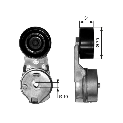 GATES Riemenspanner, Keilrippenriemen DriveAlign™