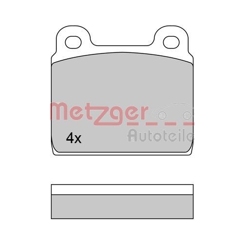 METZGER Bremsbelagsatz, Scheibenbremse