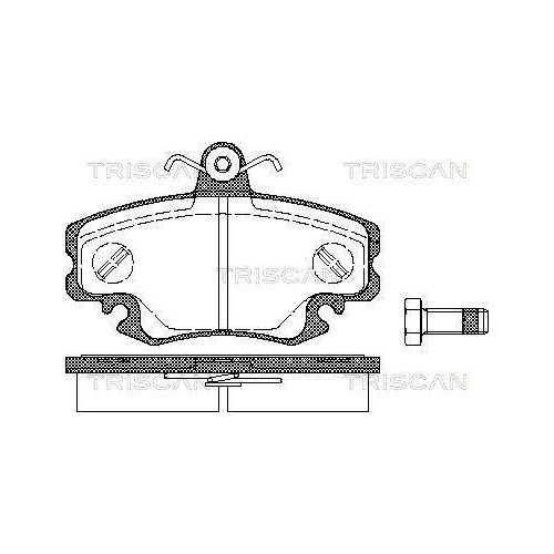 TRISCAN Bremsbelagsatz, Scheibenbremse