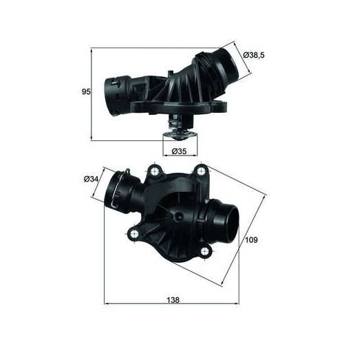 MAHLE Thermostat, Kühlmittel BEHR