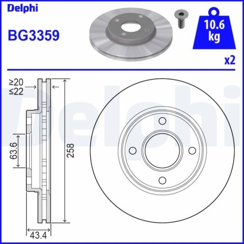 DELPHI Bremsscheibe