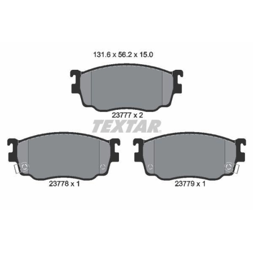 TEXTAR Bremsbelagsatz, Scheibenbremse