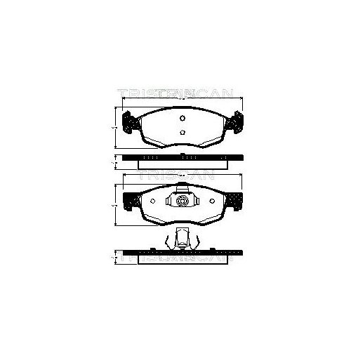 TRISCAN Bremsbelagsatz, Scheibenbremse