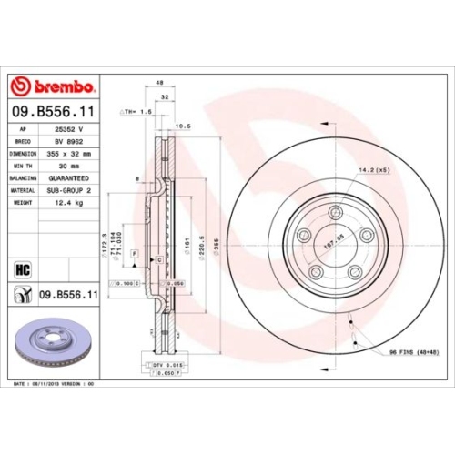 BREMBO Bremsscheibe PRIME LINE - UV Coated