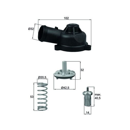 MAHLE Thermostat, Kühlmittel BEHR