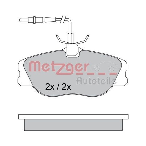 METZGER Bremsbelagsatz, Scheibenbremse