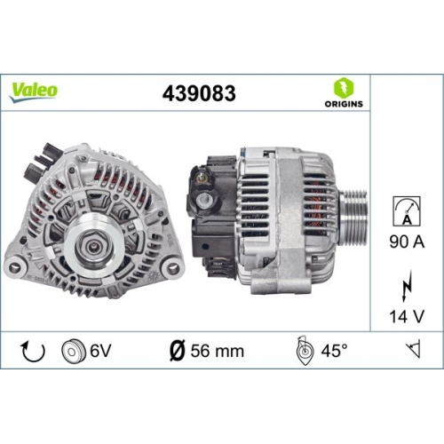 VALEO Generator VALEO ORIGINS NEW OE TECHNOLOGIE