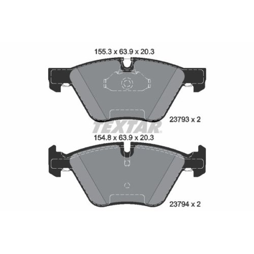 TEXTAR Bremsbelagsatz, Scheibenbremse epad