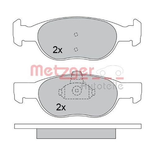 METZGER Bremsbelagsatz, Scheibenbremse