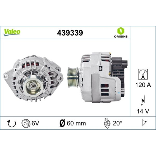 VALEO Generator VALEO ORIGINS NEW OE TECHNOLOGIE