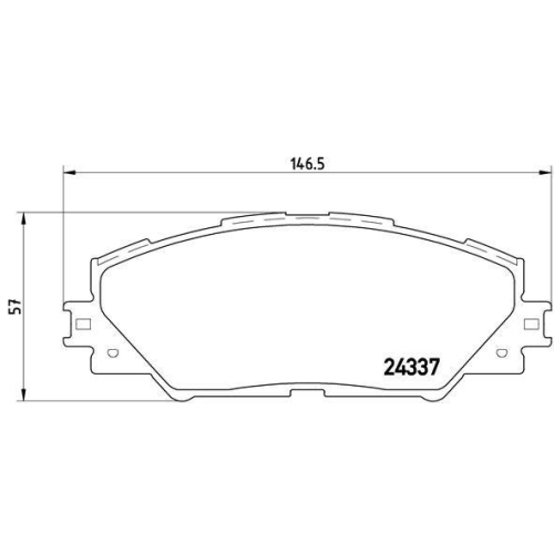 BREMBO Bremsbelagsatz, Scheibenbremse PRIME LINE