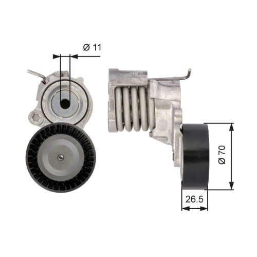 GATES Riemenspanner, Keilrippenriemen DriveAlign™