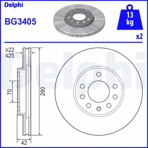 DELPHI Bremsscheibe