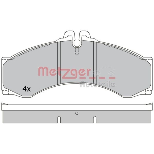 METZGER Bremsbelagsatz, Scheibenbremse GREENPARTS