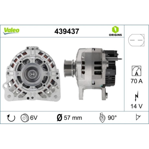 VALEO Generator VALEO ORIGINS NEW OE TECHNOLOGIE