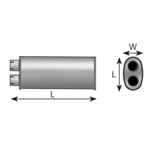 DINEX Mittelschalldämpfer