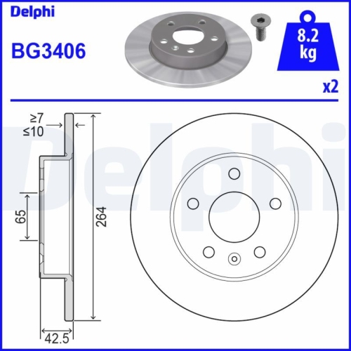 DELPHI Bremsscheibe