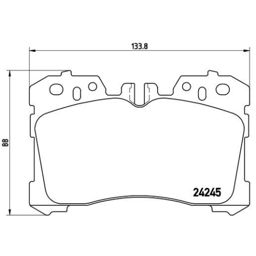 BREMBO Bremsbelagsatz, Scheibenbremse PRIME LINE