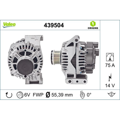 VALEO Generator VALEO ORIGINS NEW OE TECHNOLOGIE