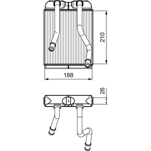 VALEO Wärmetauscher, Innenraumheizung